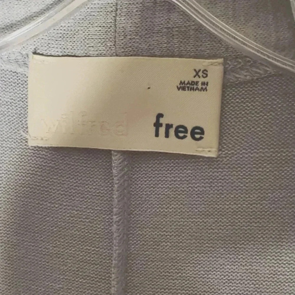 Wilfred Aritzia Free Zlata Open Long Cardigan Sweater Horizon Pale Blue… - Picture 3 of 7